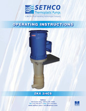 Sethco ZKX 3/4CS Operating Instructions Manual
