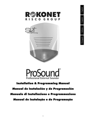 Risco Rokonet ProSound Installation & Programming Manual