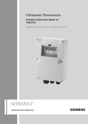 Siemens SITRANS FST020 IP65 NEMA 4X
7ME3570 Operating Instructions Manual