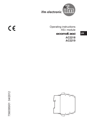 IFM Electronic ecomot 300 AC2218 Operating Instructions Manual