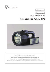 RAY GEARS SL35100-42STD-HP2 User Manual