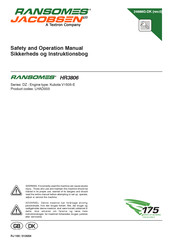 Textron Ransomes Jacobsen HR3806 Series Safety And Operation Manual