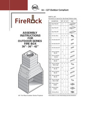 FireRock 30 inch Outdoor Assembly Instructions Manual