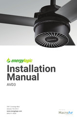MacroAir Technologies EnergyLogic AVD3 Installation Manual