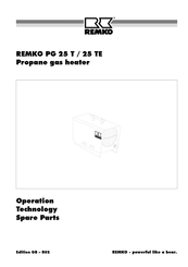 REMKO PG 25 T Operation,Technology,Spare Parts