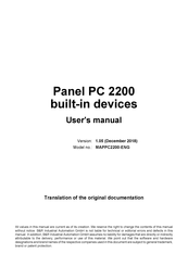 B&R Industrial Automation GmbH 2200 Series User Manual