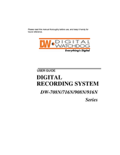 Digital Watchdog DW-908N Series User Manual