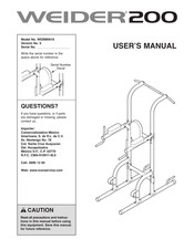ICON WEIDER 200 WEBM0918 User Manual