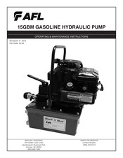 AFL 15GBM Operating & Maintenance Instructions