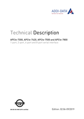 Addi-Data APCIe-7500 Technical Description