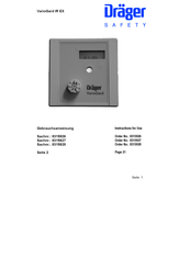 Dräger VarioGard IR EX Instructions For Use Manual