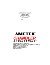 Ametek Chandler Engineering 3065 Instruction Manual