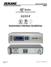 Dukane iQ LS Application Note