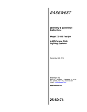 BASEWEST TS-453 Operating & Calibration Instructions