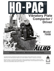 Allied HO-PAC 700B Safety, Operation, Maintenance And Parts