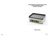 Roller Grill PSF 400 E Instructions For Use And Installation