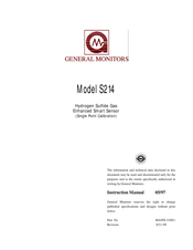General Monitors S214 Instruction Manual