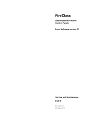 FireClass FC-P-S Service And Maintenance Manual