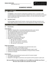 Elite Screens Evanesce B Series Product White Paper