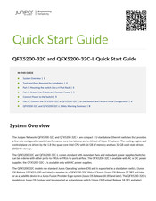 Juniper QFX5200-32C Quick Start Manual