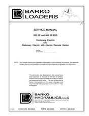 Barko 350 SE-ERS Service Manual