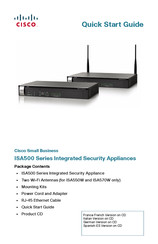Cisco ISA500 Series Quick Start Manual