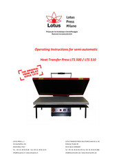 Lotus Press LTS 500 Operating Instructions Manual