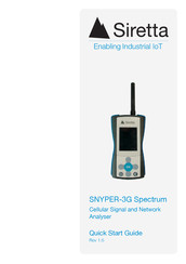 SIRETTA SNYPER-3G Spectrum Quick Start Manual