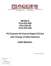 Acces I/O Products PCIe-DIO-24S User Manual