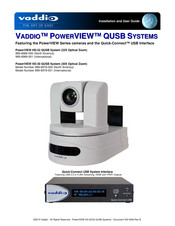 VADDIO POWERVIEW Series Installation And User Manual