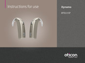 oticon Dynamo BTE13 SP Instructions For Use Manual