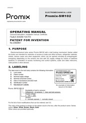 PROMIX Promix-SM102 Series Operating Manual