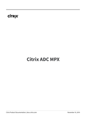 Citrix Adc Mpx 5550 Manuals Manualslib