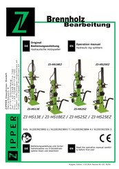 Zipper Mowers ZI-HS25Z Operation Manual