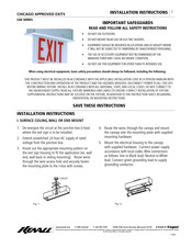 Legrand Kenall CAE Series Installation Instructions