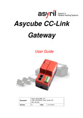 Asyril Asycube CC-Link Gateway User Manual