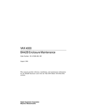 Digital Equipment VAX 4000 Maintenance Manual