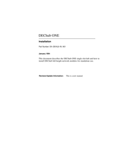 Digital Equipment DEChub ONE Installation Manual