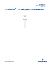 Emerson Rosemount 326T Quick Start Manual