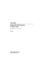 Digital Equipment VAX 4000 Model 100 Upgrade Instructions