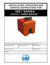 TES TES Series Installation, Operating And Service Instructions