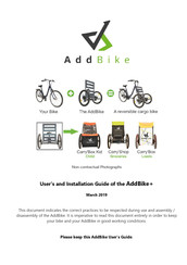 AddBike AddBike+ User And Installation Manual