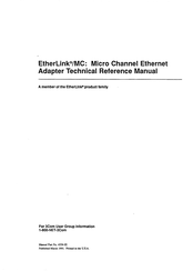 3Com EtherLink/MC Technical Reference Manual