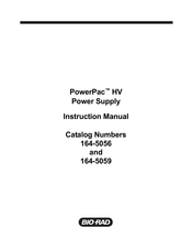 BIO RAD PowerPac HV Series Instruction Manual