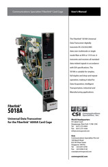 CSI Fiberlink 5018A User Manual