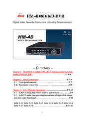 HME HM-16D-DVR Instructions Manual