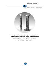 Kirchner und Tochter FA 65 Installation And Operating Instructions Manual
