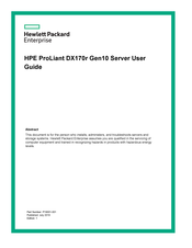 HPE ProLiant DX170r Gen10 User Manual
