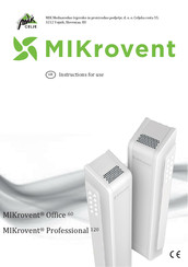 MIK MIKrovent Office 60 Instructions For Use Manual