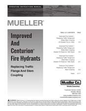 Mueller Centurion Series Operating Instructions Manual